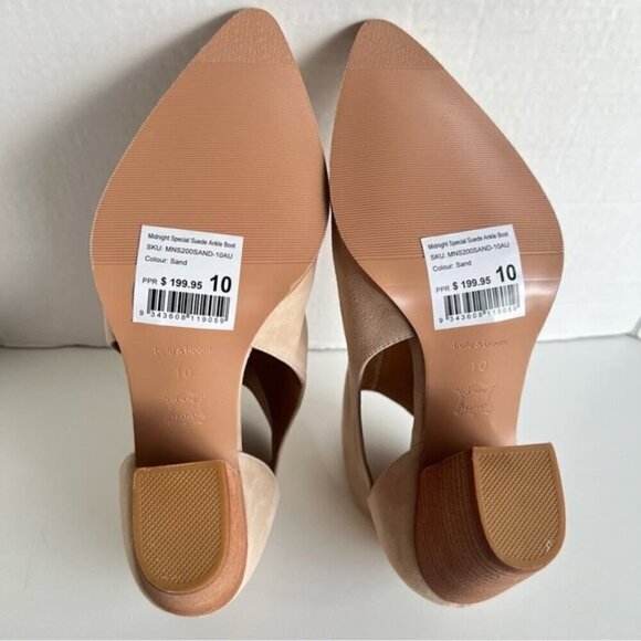 Belle & Bloom Midnight Special Suede Ankle Boot - Sand. Size: 10 US. NIB - Picture 8 of 16